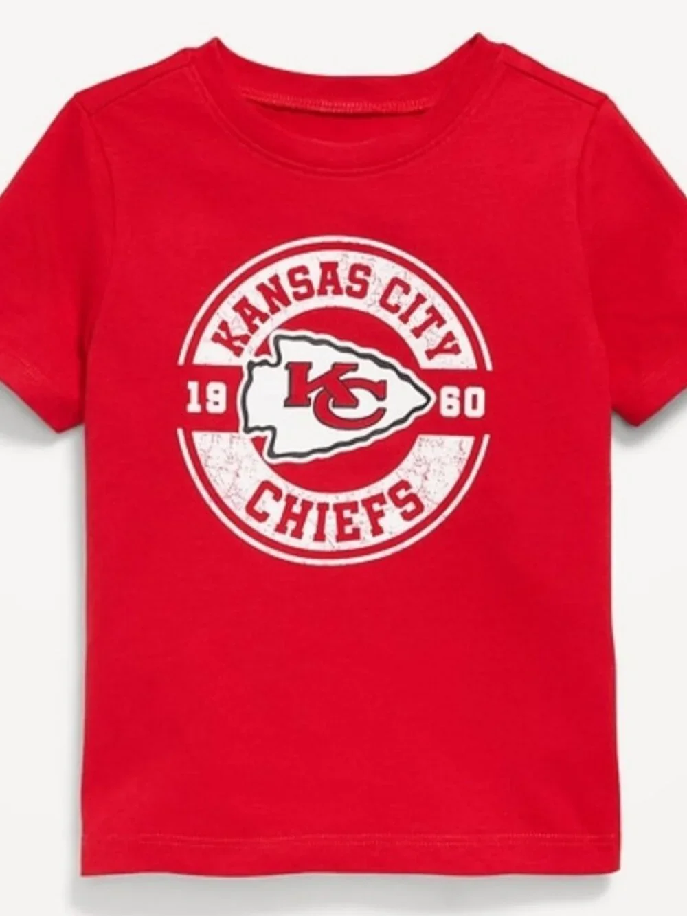 Kansas City Chiefs Unisex Graphic Tee for Toddlers Size 5T NWT NFL Team Apparel